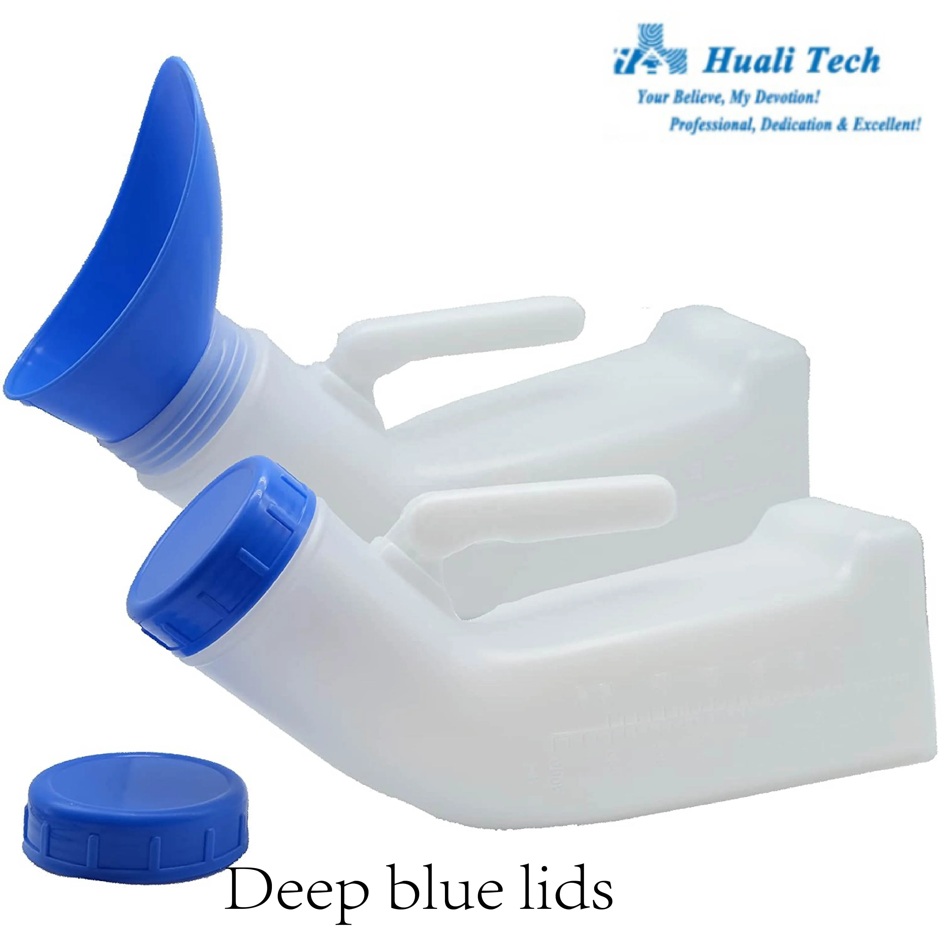 Huali Cheap Price 1000ml Watertight Portable Plastic Chamber Pot Urine Urinal Pee Bottle