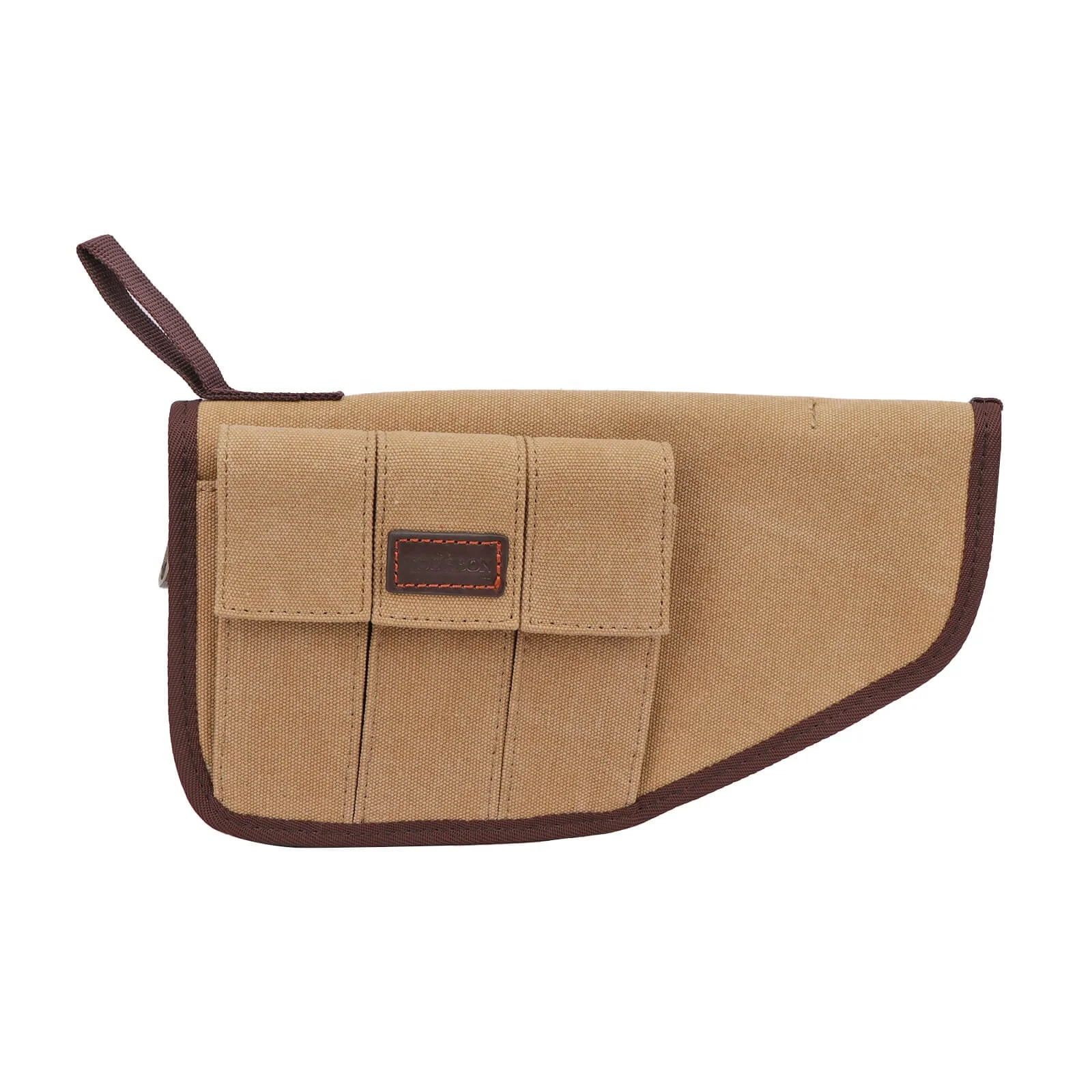 Tourbon Outdoor Hunting Soft Foam Gun Holster Pouch Canvas Mag Zippered Soft Foam Gun Pouch