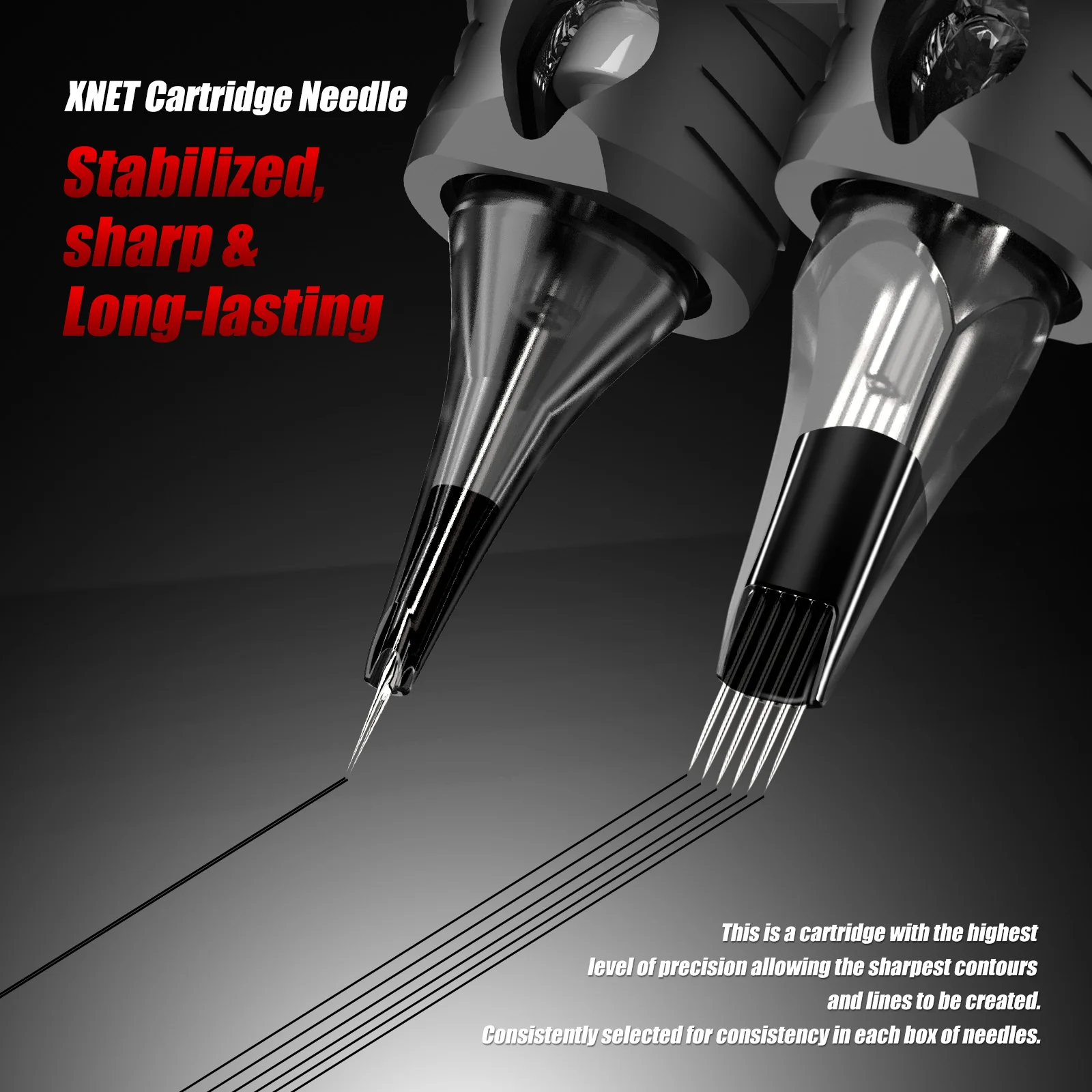 XNET Aurora 20pcs/box 0.3mm 0.35mm Sterilized Safe 5rm 7rm 9rm 11rm 13rm 15rm RM Curved Magnum Tattoo Cartridges Needles