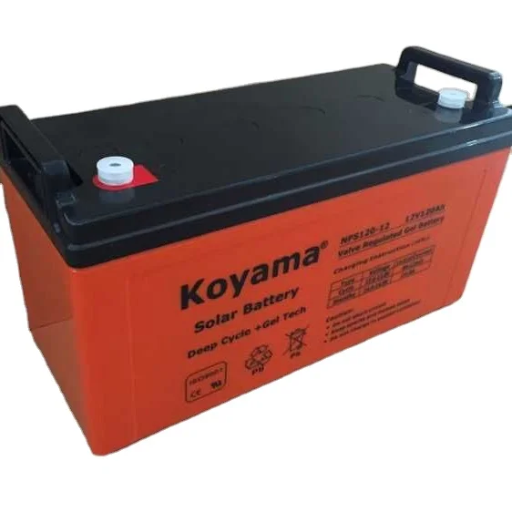 Deep cycle 12V 120AH maintenance free lead acid solar gel battery