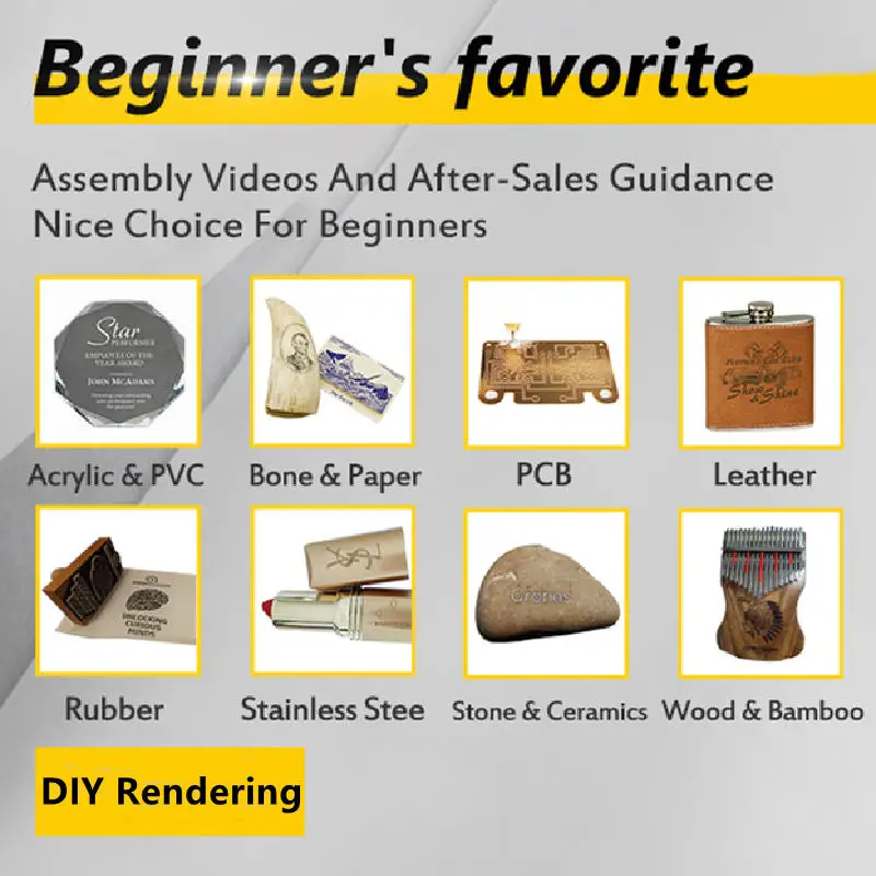 LUNYEE 3040 15W Laser Printer Engraving Machines Making Rubber Stamp 300W CNC Wood Router For Painted Metal