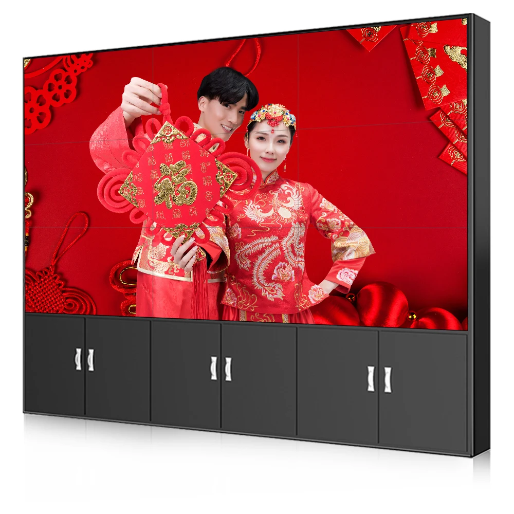 55 Inch Lcd TFT Computer Advertising Display Indoor stage event led screen splicing led display multimedia lcd splicing screen