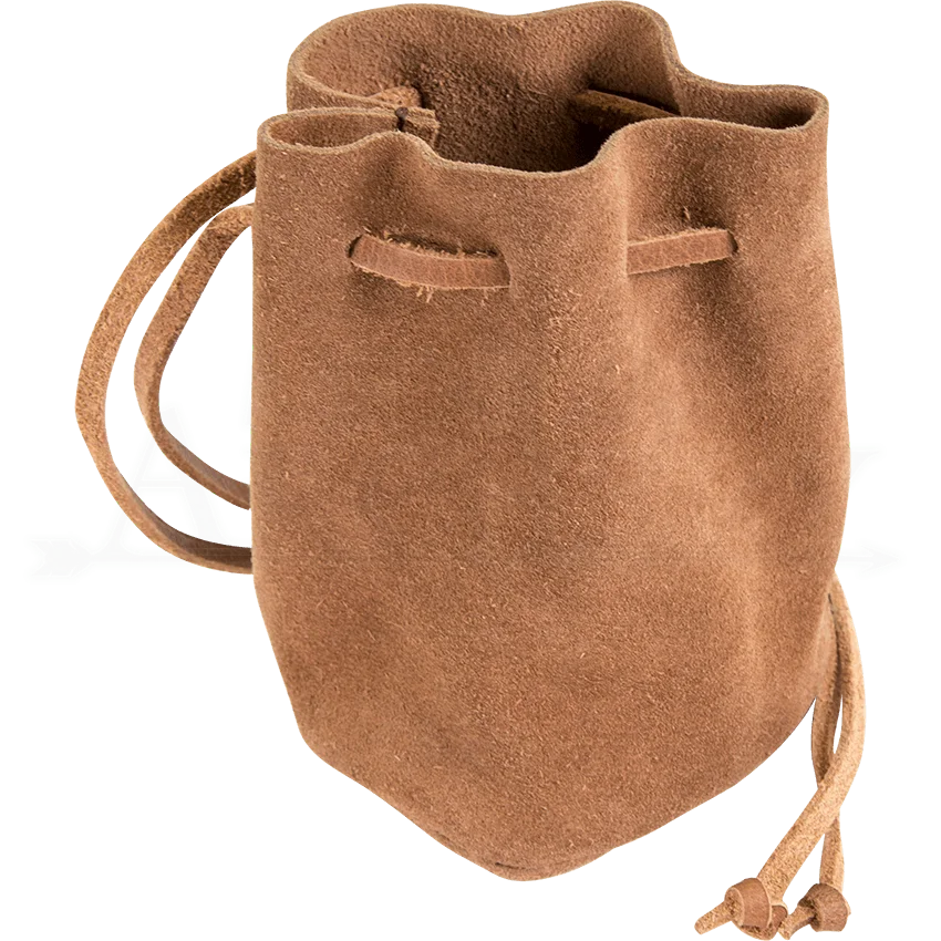 Кошелек из натуральной кожи на шнурке