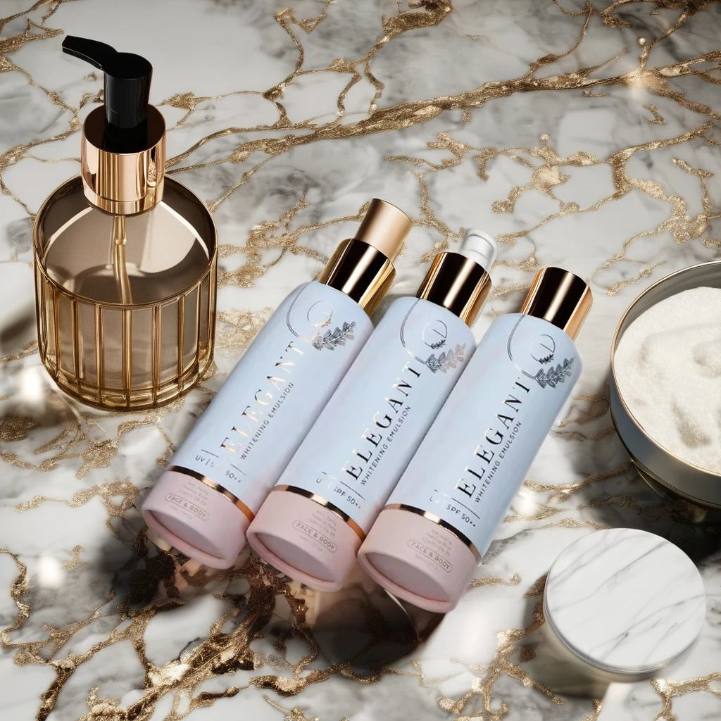 Eco-friendly Exquisite Eva Gold Stamping Custom Logo cardboard Paper tube With Pink lid For perfume Cosmetic packaging wholesale