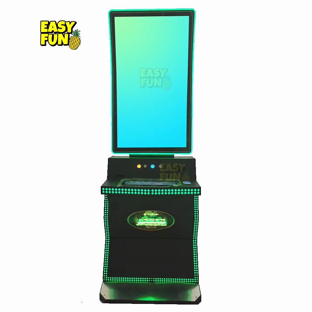 Newest J-curved lot machine game cabinet 43 inch display  touch screen Fusion link skill game machine for sale