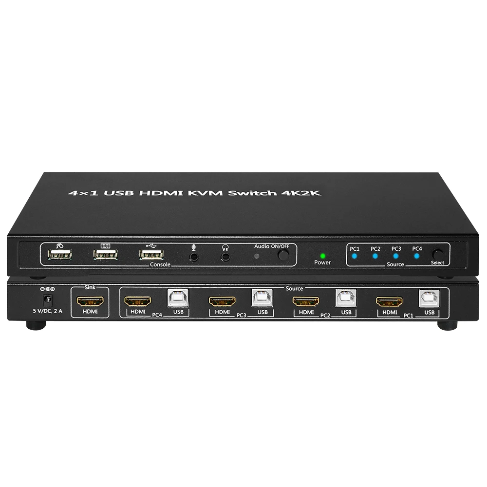 OEM 4 Ports USB HDMI 2.0 KVM Switch