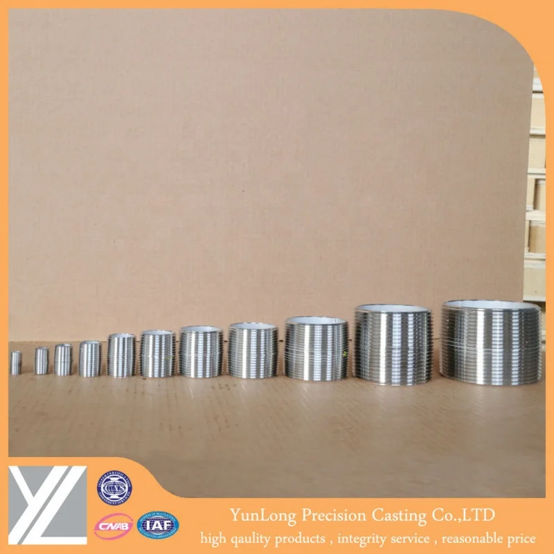 Резьбовые фитинги для труб из нержавеющей стали 304/316 закрывающие соски Sch40