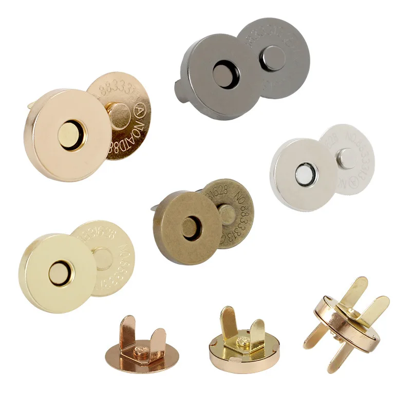 Factory Wholesale Magnet Button 18*4 Mm Magnetic Snap Buttons Magnetic Buckle For  Bag And Clothing