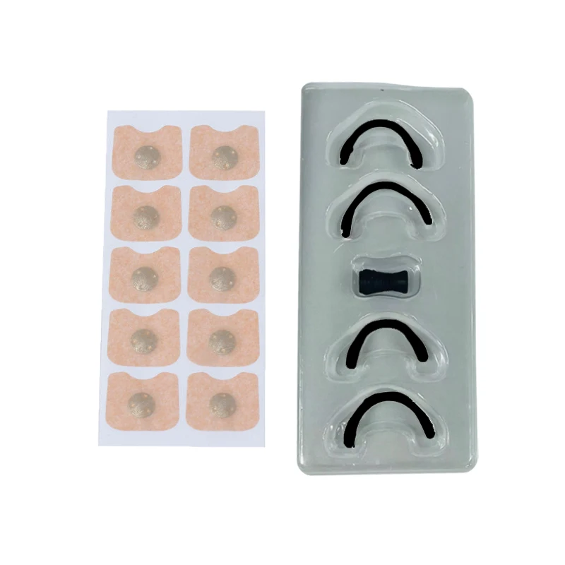 Customized Extra Strength Boost Oxygen Improve Sleep Quality Anti-Snoring Right Breathing Magnet Nose Magnetic Nasal Strips