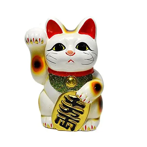 Счастливый Золотой машущий Кот Манеки Неко