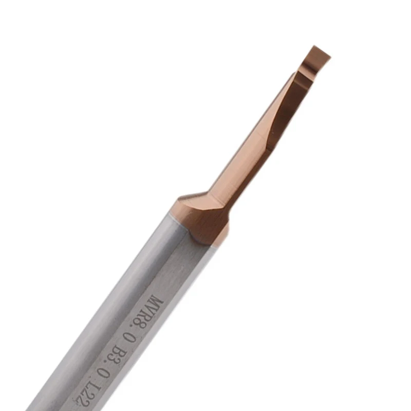 Tungsten steel end groove cutter MVR6 B2.0 extended groove deep carbide tool micro path NC end boring tool