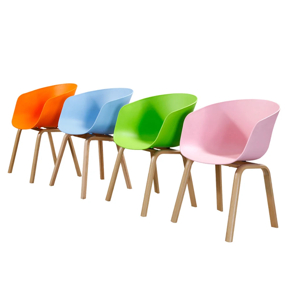 Living Room Furniture Sillas De Comedor Designer Scandinavian Dining Chair with Metal Leg