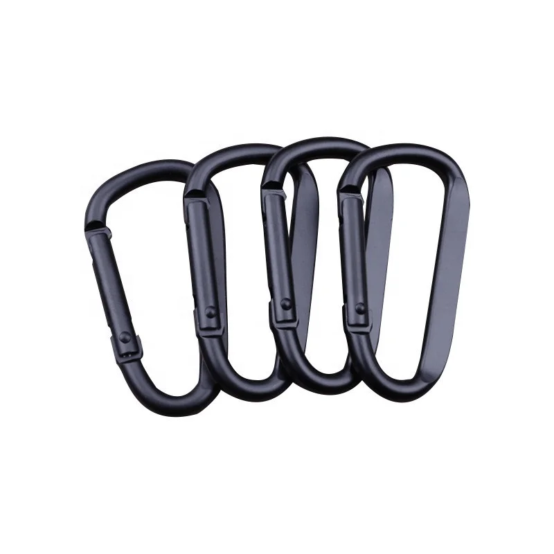Wholesale Hiking Fishing Camping D Ring Carabiner Clasp Hanging Aluminum Alloy Custom Molle Carabiner Clip Hook Climbing Buckle