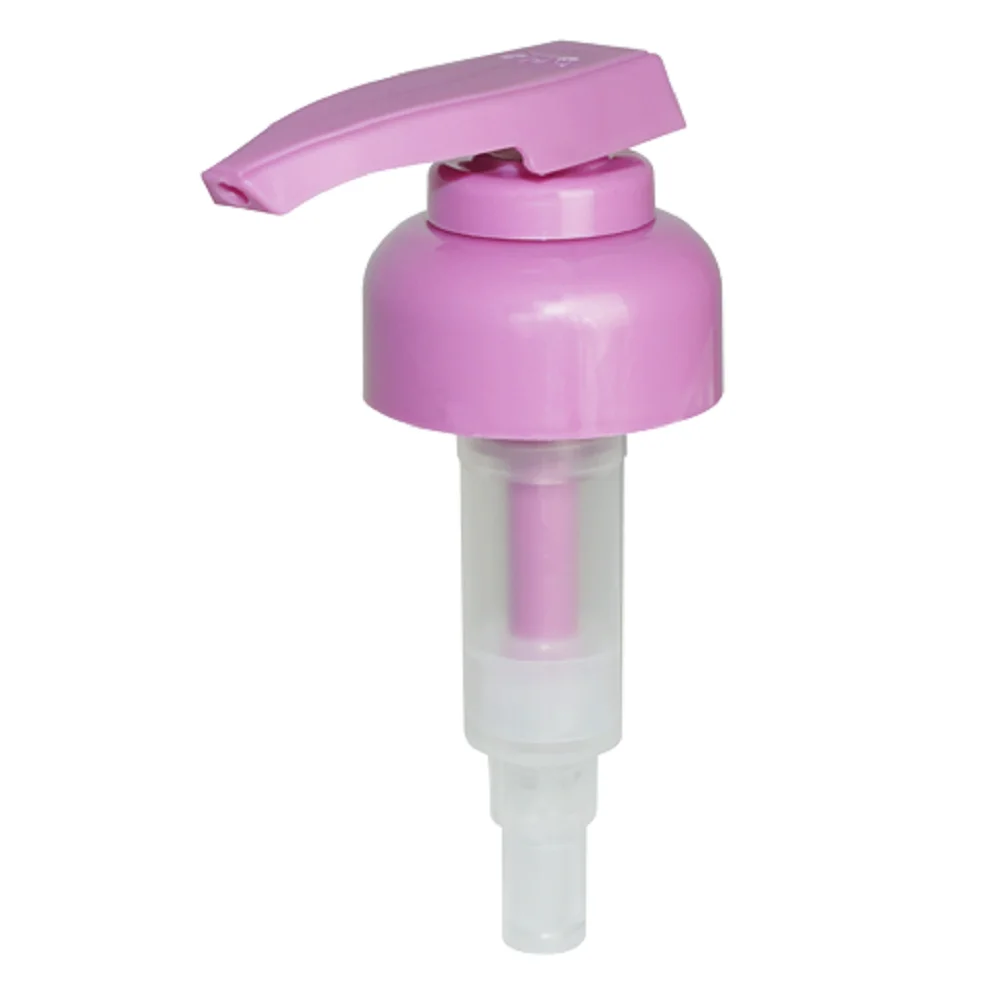 ODM&OEM Custom Plastic Clear Pink Rose Gold 18/410 20/410 24mm Transparent Body Dispenser Cosmetic Luxury Pcr lotion Pump Parts