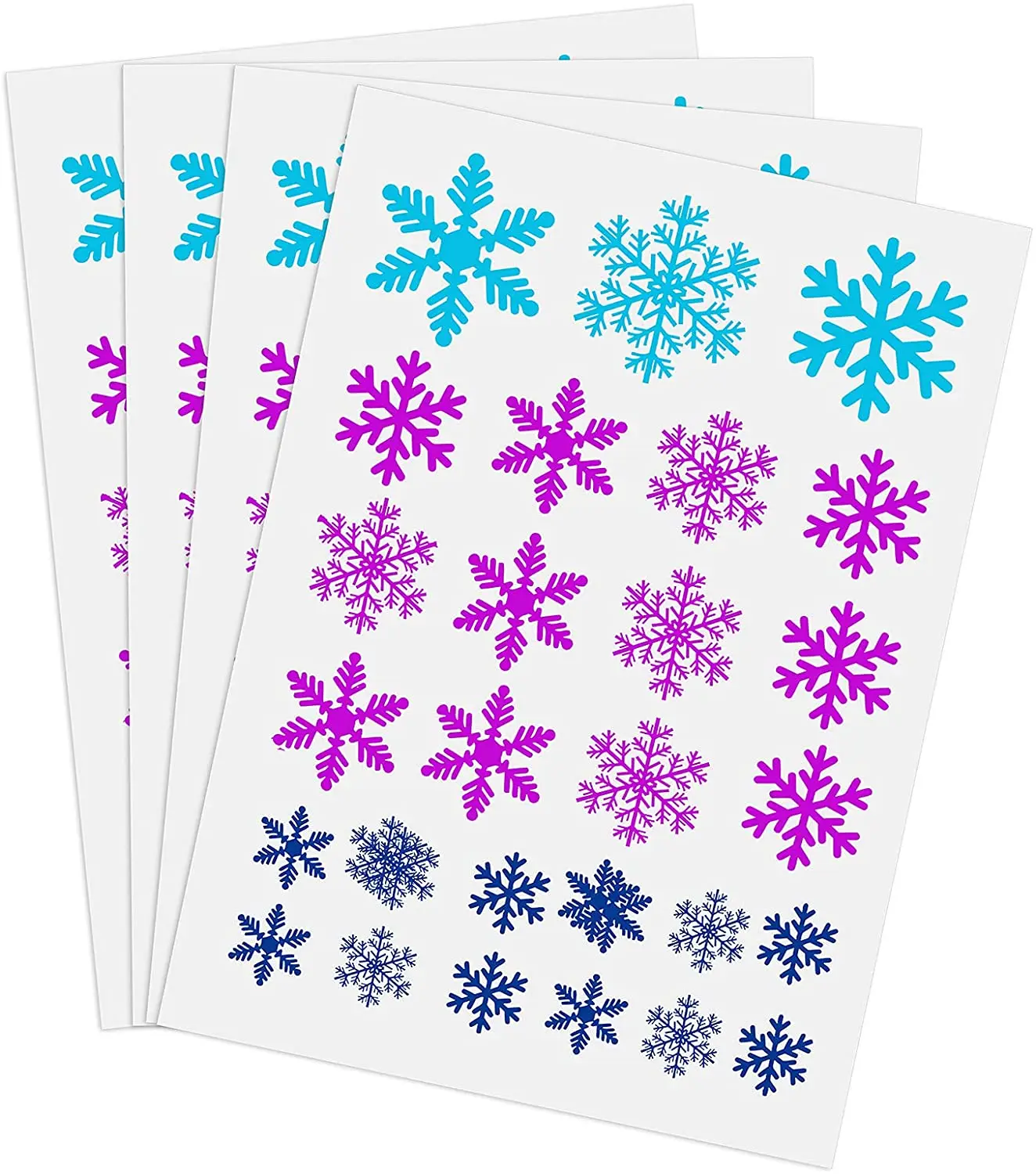Christmas Window Decorations Christmas Window Stickers Static Snowflake Stickers Reusable Stickers