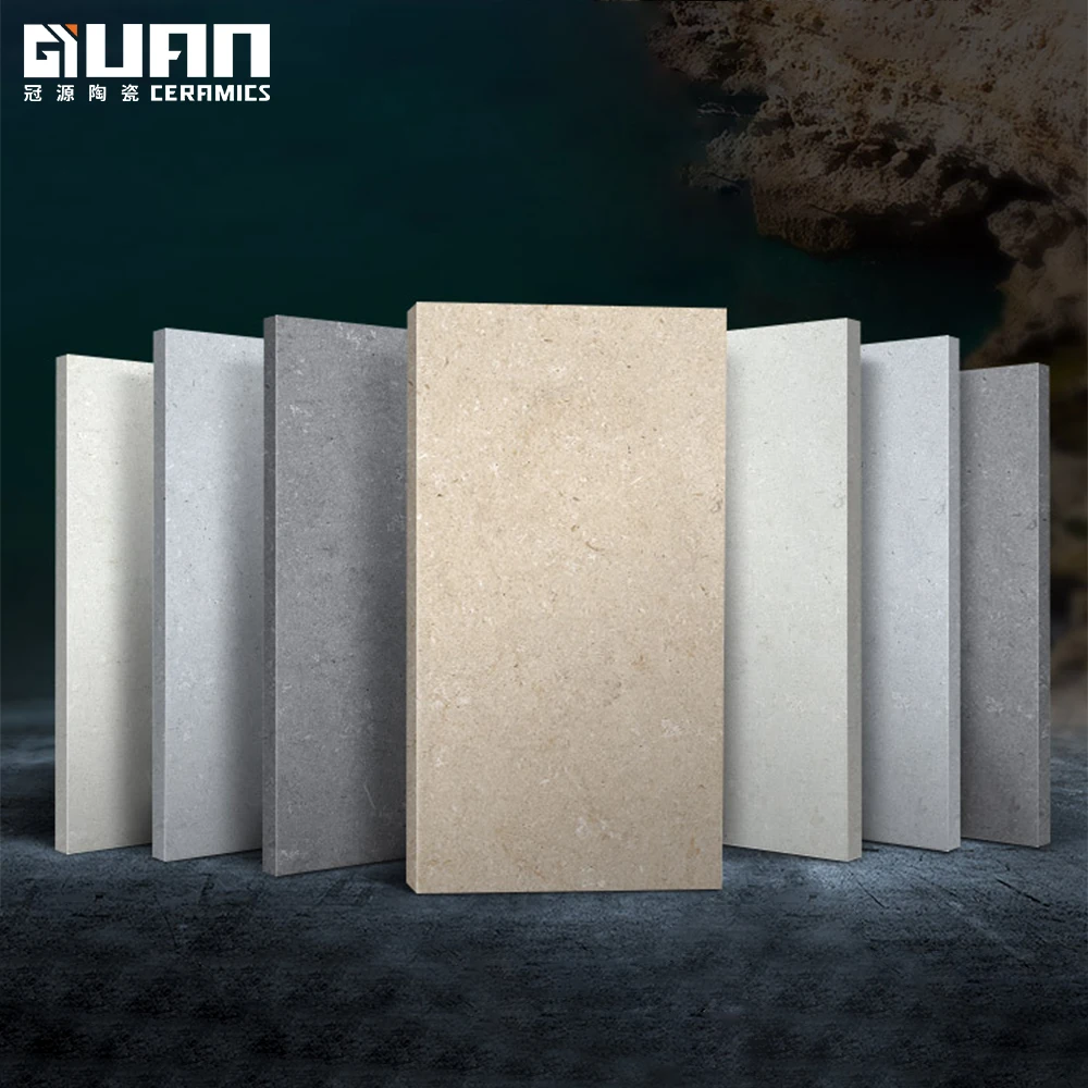 Porcelain Ceramics Tiles Slabs Simple Stylish Pavers Limestone 600x600mm 20mm Floor Tile for Driveway Compression Resistant