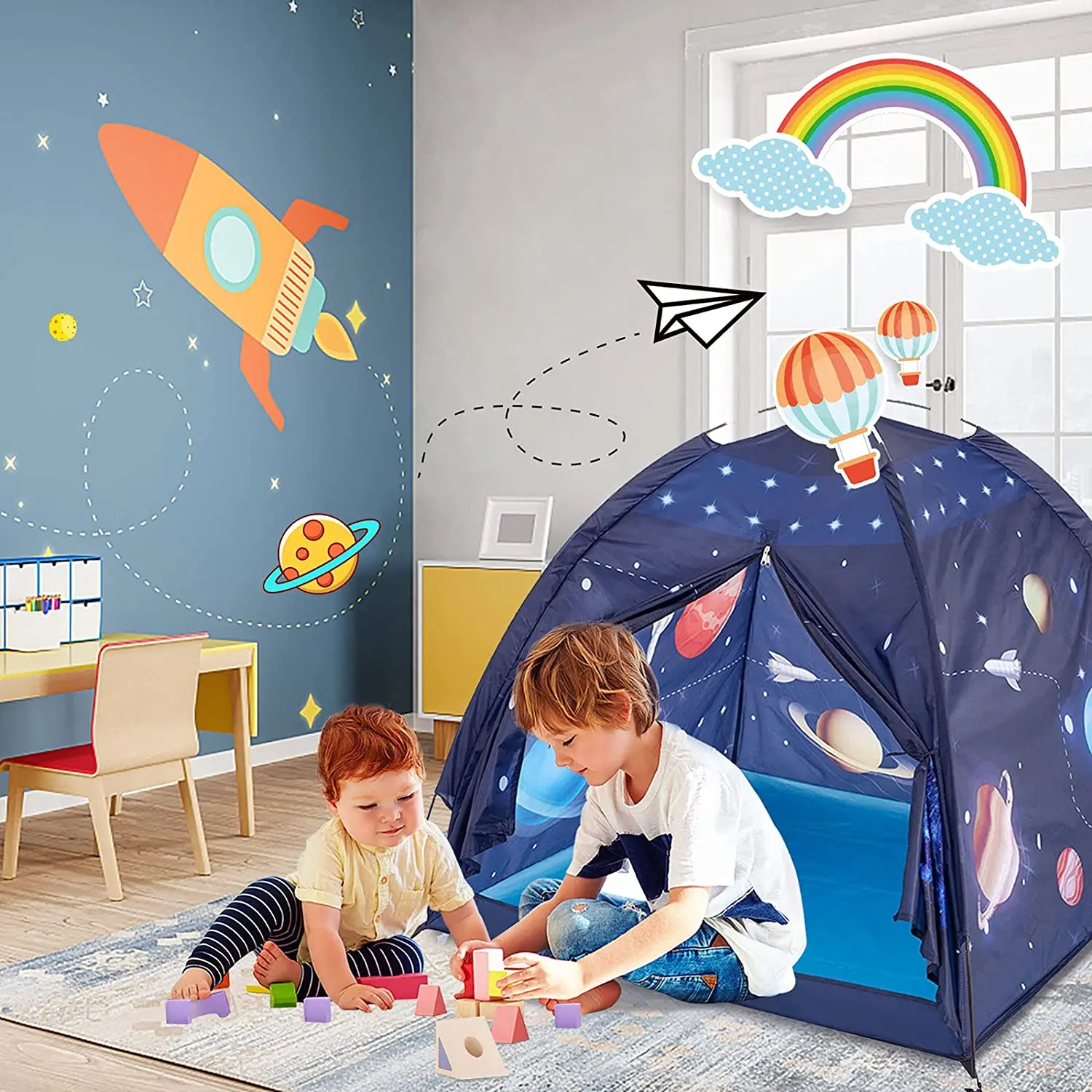Imaginative Gift Gentle Space World Universe Indoor Playhouse Play Tent