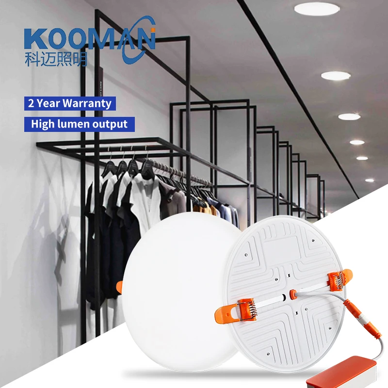 led panel lamp Wholesale Price Modern No Flickering Ultra Slim 9w 16w 22w 32w OEM Round Recessed Led farmeless panel light