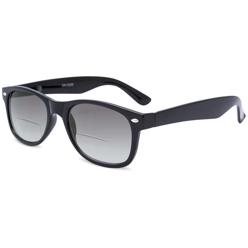 Unisex Plastic Customized logo tinted sun reader sunglasses bifocal Reading Glasses