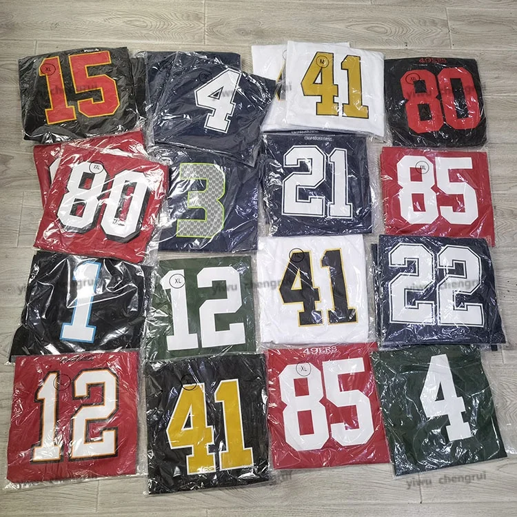 stock wholesale Sublimated Rugby jersey embroidered american men  football New Orleans jersey 2022