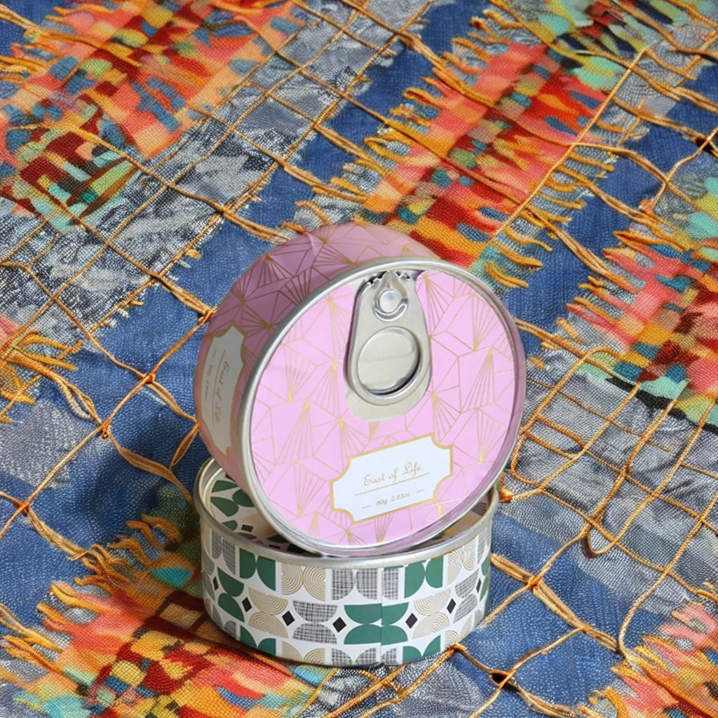 Wholesale Luxury Custom Tins Scented Candle Smokeless Creative Aroma Natural Soy Wax Tins Jar Candle