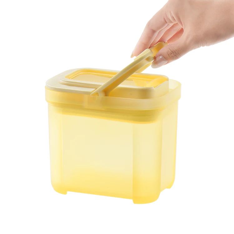 china wholesale kitchen portable empty clear plastic airtight milk powder dispenser container snack food storage organizer box
