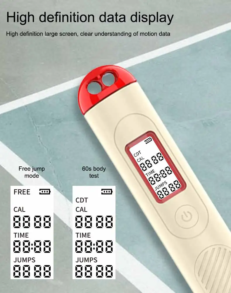 New arrival calorie counter digital cordless jump rope home exercise weight loss skipping rope