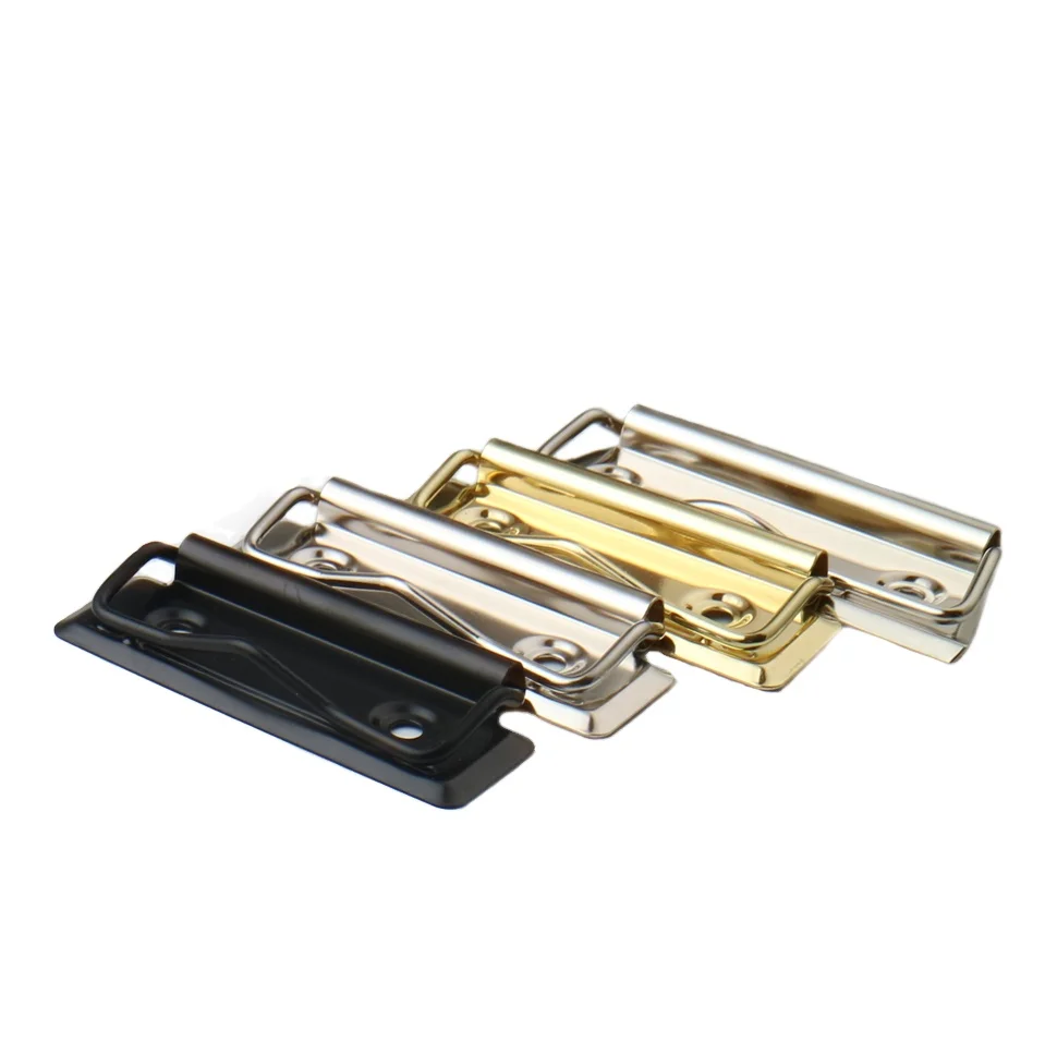 2024 hot sale Antique brass binder clip silver wire clipboard clips