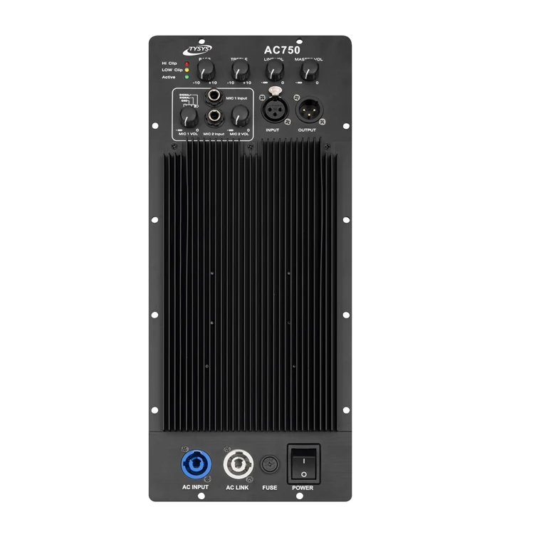 2CH Professional Audio 750W+140W Class D Line Array Amplifier Module