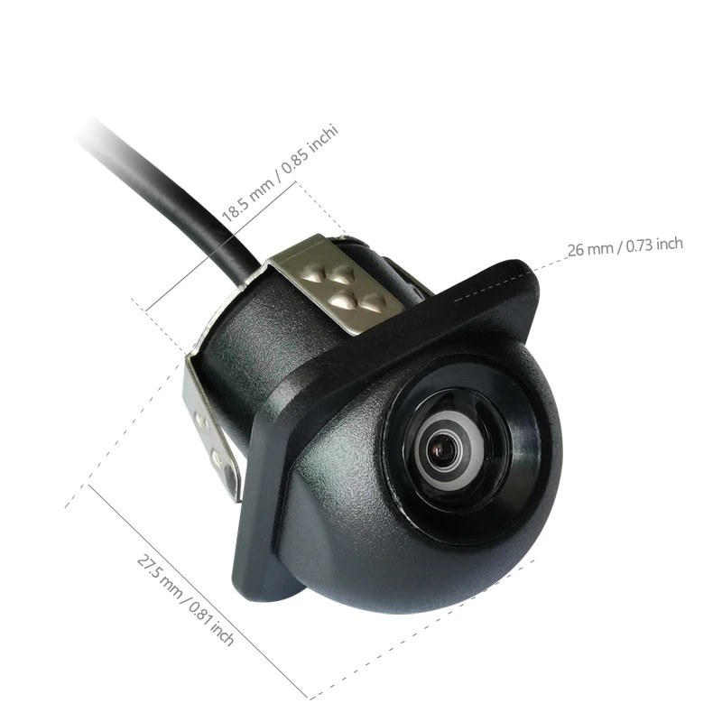 Small straw hat HD waterproof night vision reversing camera night vision car camera