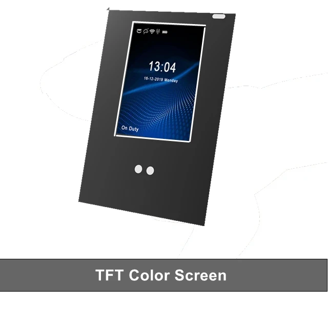 2.8 screen facial recognition security camera rfid reader keypad standalone door access control time attendance machine with gps