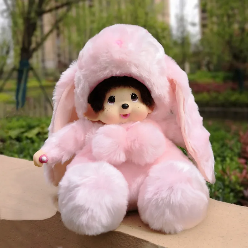 New Style Mengqiqi Model Animal Transformation Stitch Rabbit Doll Action Figure Collection Plush Toy for Kids