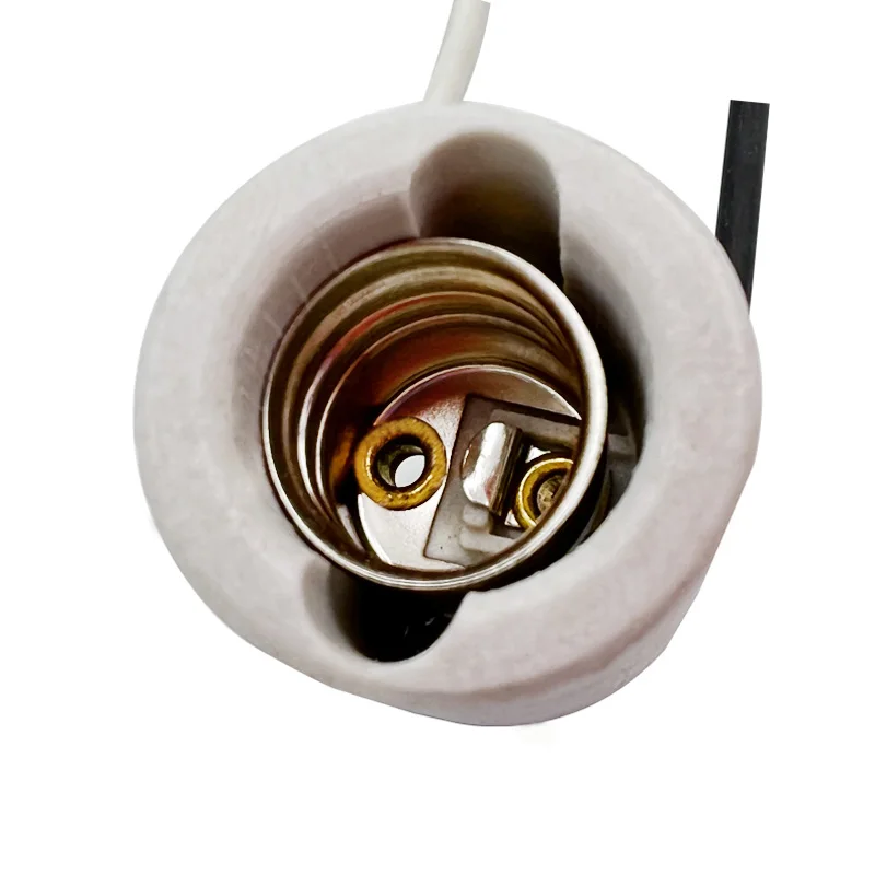 E14 Lamp Holder with Wire Connector Adapter E12 E26 E27 Electric Light Ceramic Socket Lampholder