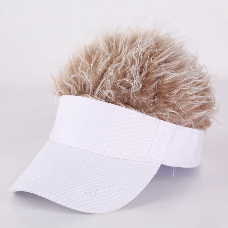 Latest Customized Adult Creative Wig Fashion Baseball Caps Hip Hop Sunshade Golf Hat With Adjustable Straps Hair Extensions