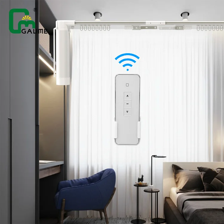 Tuya Smart Electric Curtain Motor Voice Control Wireless Automatic Curtain Opener Home Automation Smart Curtains Motor
