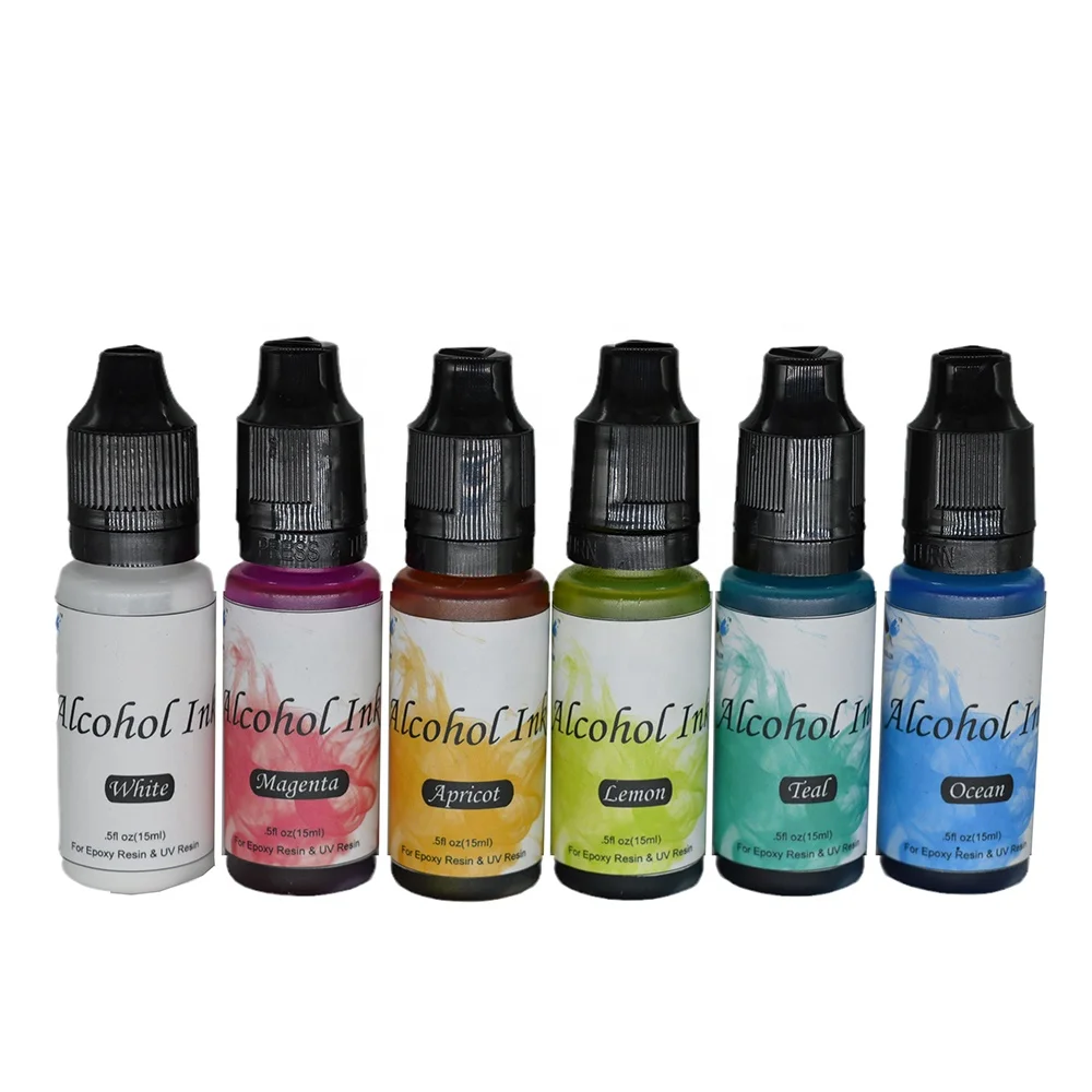 15 ml new products alcohol ink with dropper bottle ink paintings