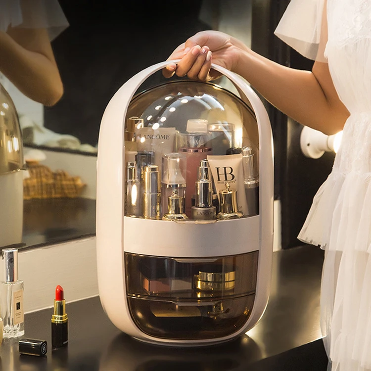 
High quality eco-friendly fashion excellent waterproof dustproof white plastic big pandora makeup box 