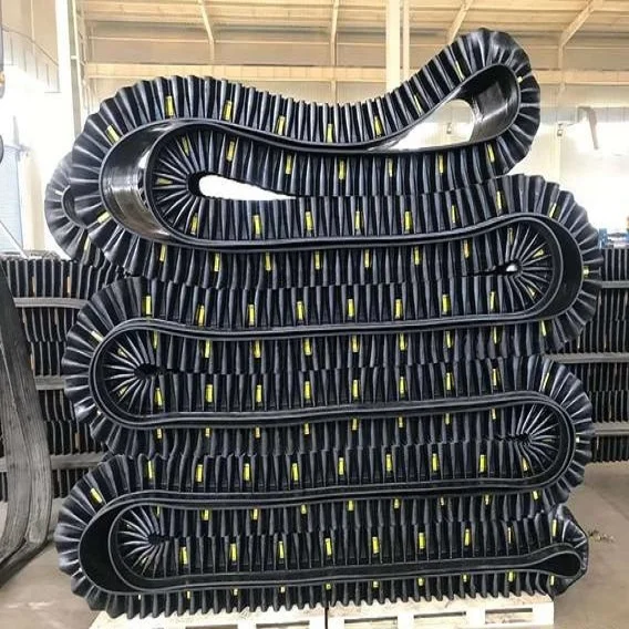 Supply Unloading Wood Chip Warehouse Sidewall Belt Conveyor Systems Soil Rubber Conveyor Belt