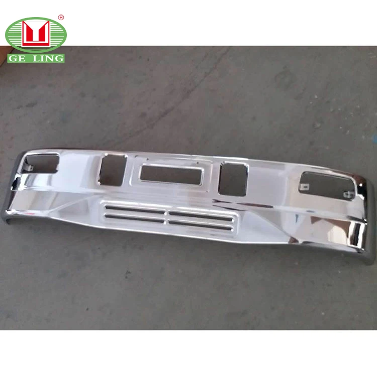 geling high quality hot selling truck front chromed chrome bumper for isuzu 600p npr nkr