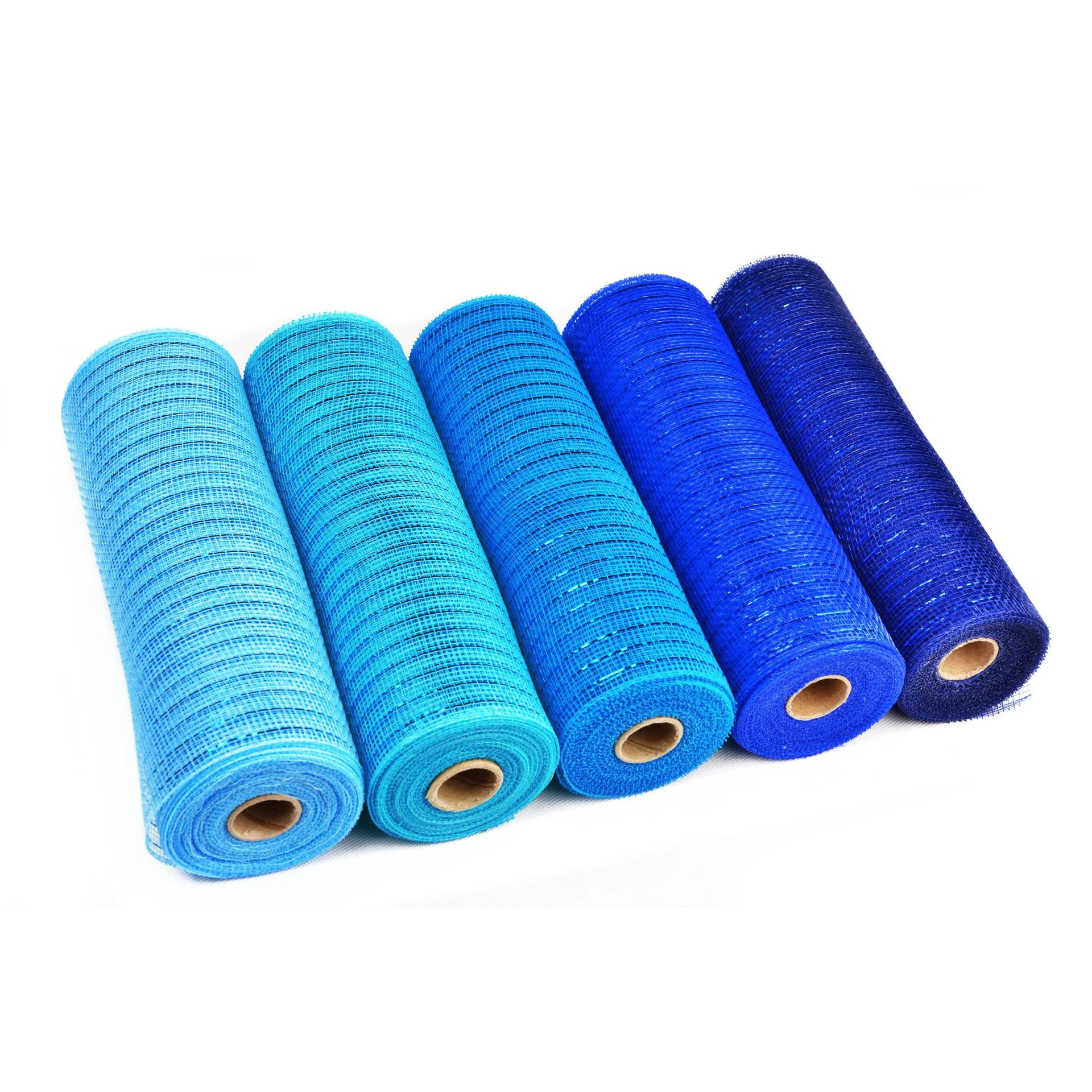 Wholesale 10Inch Shining Poly Deco Mesh For Christmas Wreath Decoration & Flower Wrap