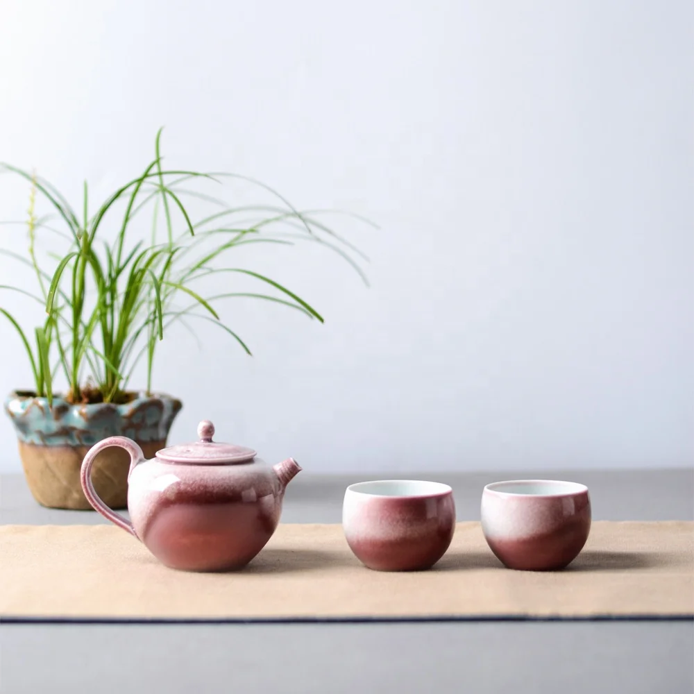 Vintage Stoneware Black Tea Cup  Souvenir Collection