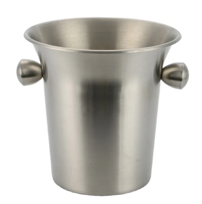 
3.5L Stainless steel Ice Barware Bucket For Beer Wine Cooler With Handle 