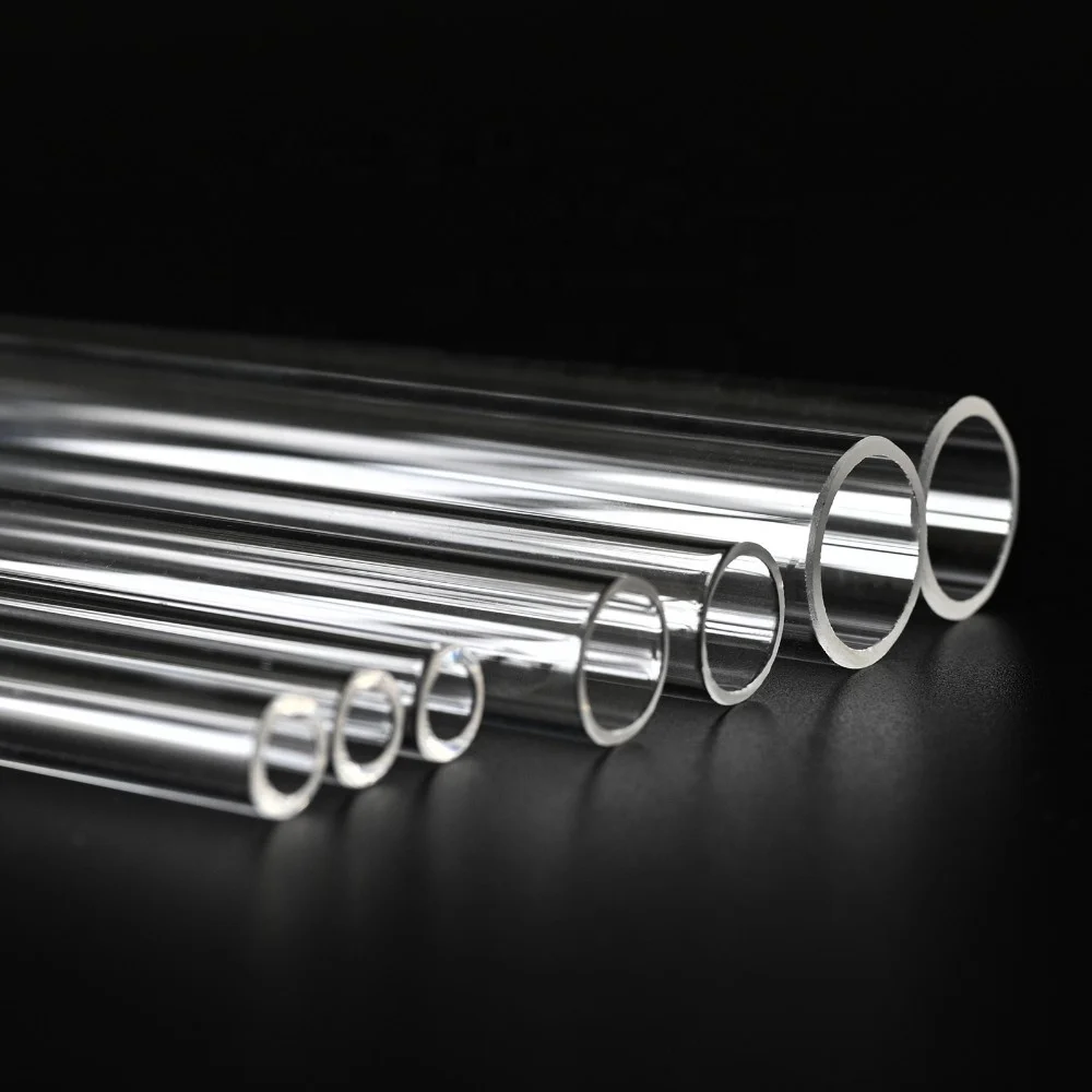 SUCCESS China Manufacturer Transparent Glass Pipe Fused Silica Glass Quartz Test Tube Kuvars Cam Tup