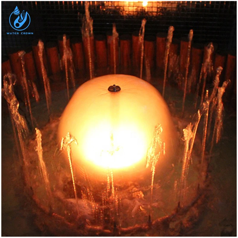 Guangdong Water Crown Manufacturer Customized Fountain Project Garden Fountain RGB Artificial Pool Fountain