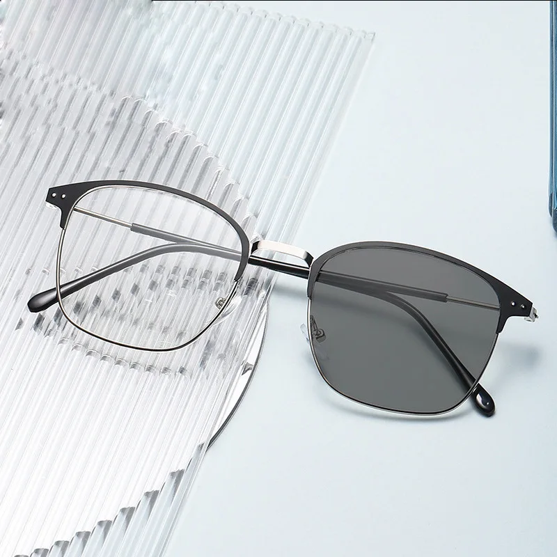 1925 Photogrey Anti Reflection Bezel Metal Eyewear Anti-Blue Light and Photochromic Glasses