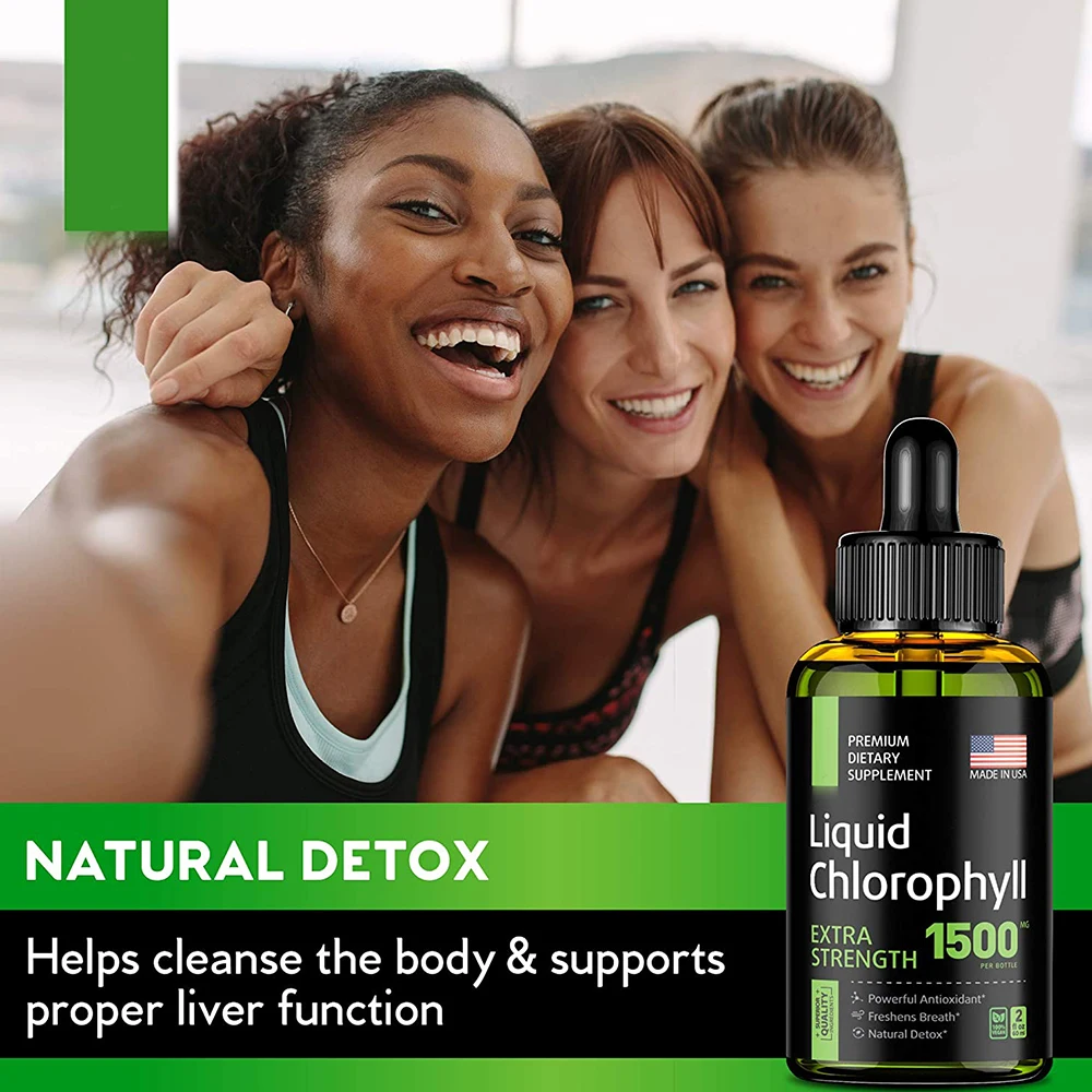 Wholesale Private Label Alfalfa Bulk Organic Vegan Splina Syrup 6000Mg Water Drops Chlorophyll Liquid With Mink Liquid