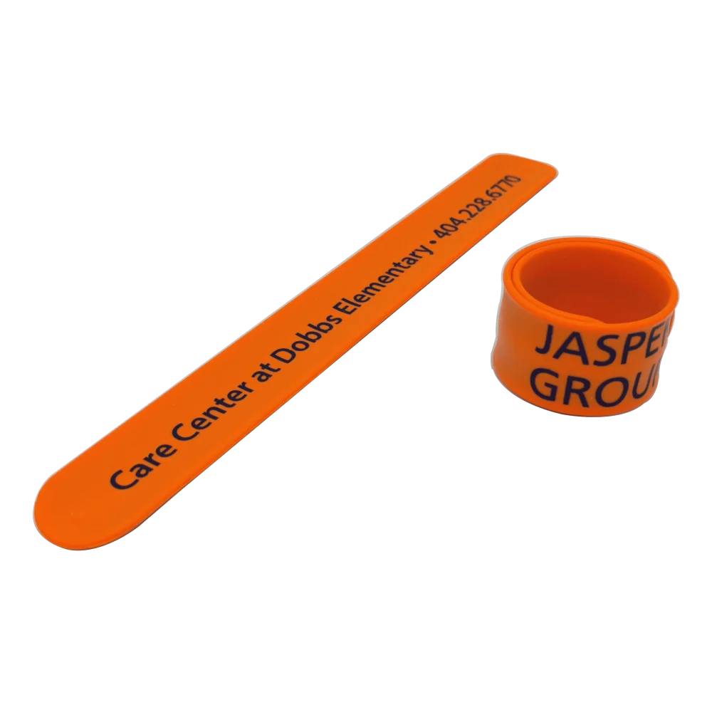 Silicone Slap Bracelets for Awareness and Fundraising Custom Logo Imprint Promotional Wristba