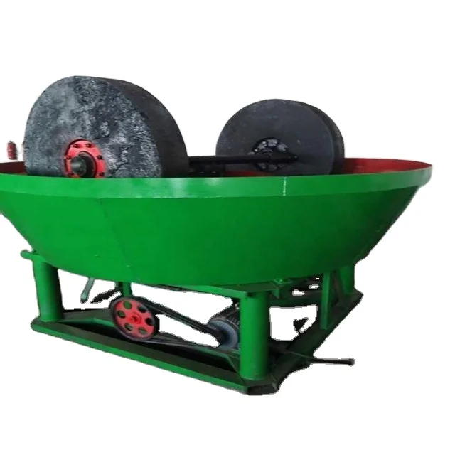 Factory Price High Quality Diesel Engine Mining Equipment Copper Mine Ore Gold Milling Wet Pan Mill Machine