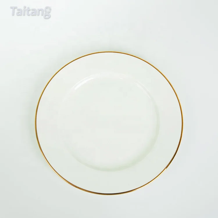 Customize Logo Wholesale Restaurant Ceramic Porcelain Plates 9 Inch Hotel Dinner Plate Size
