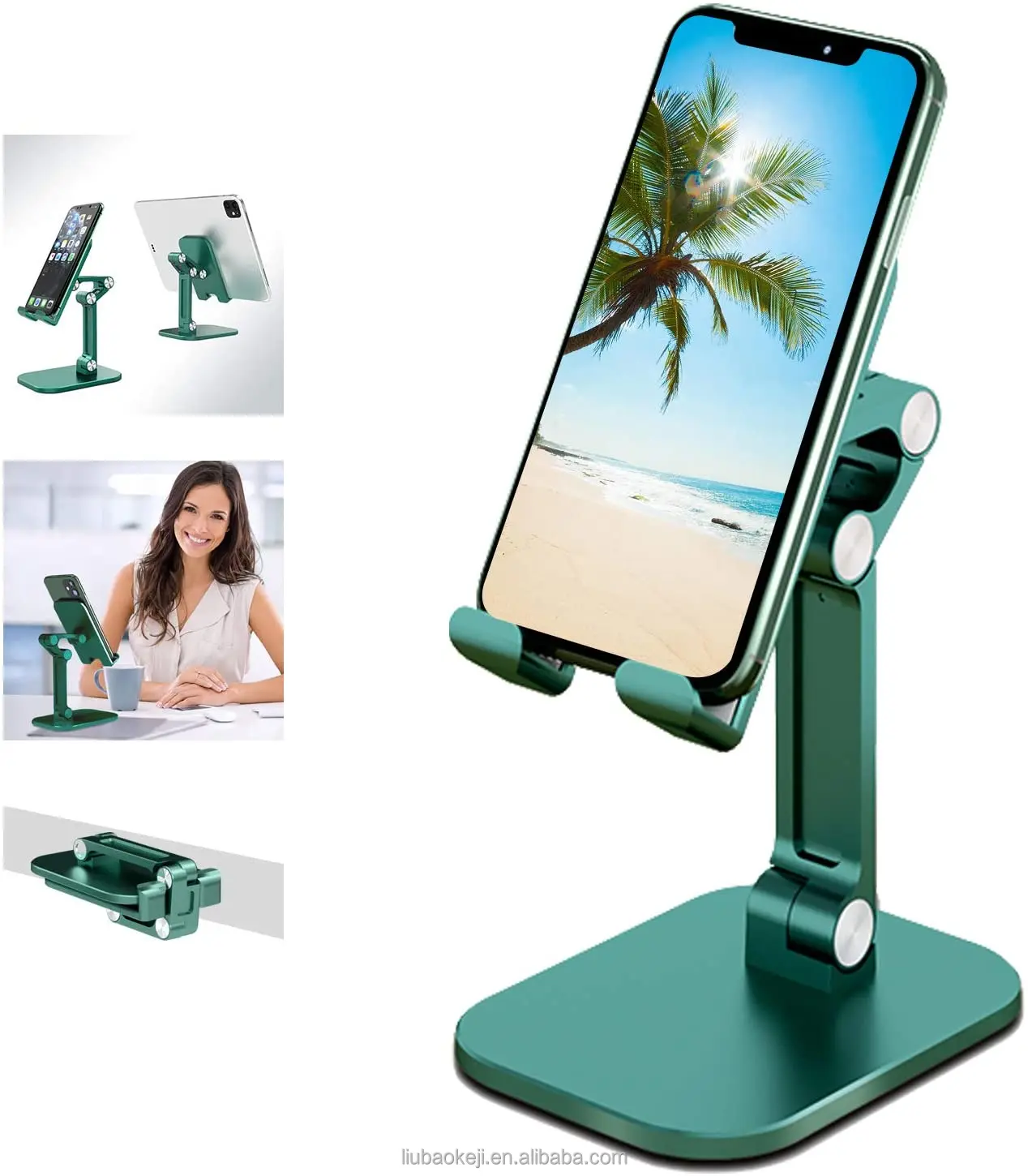 Foldable Portable Folding Display Desktop Desk Hand Mobile Cellphone Smartphone Cell Phone Stand Tablet PC Bracket Holder